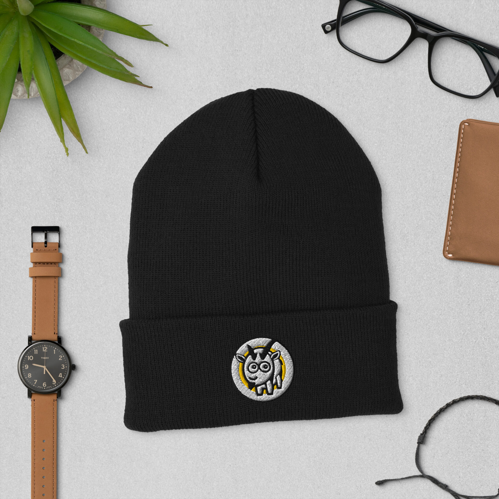 Old Goat Embroidered Beanie