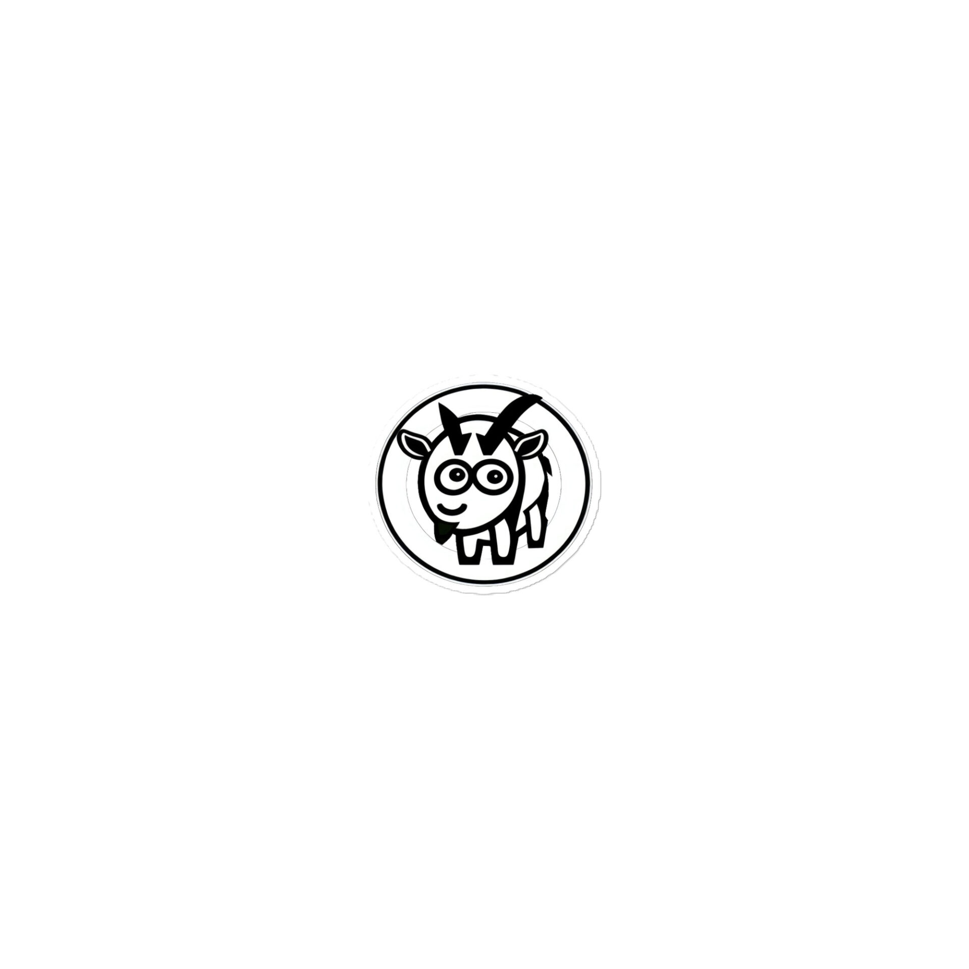 Old Goat Badge Sticker - Image 4