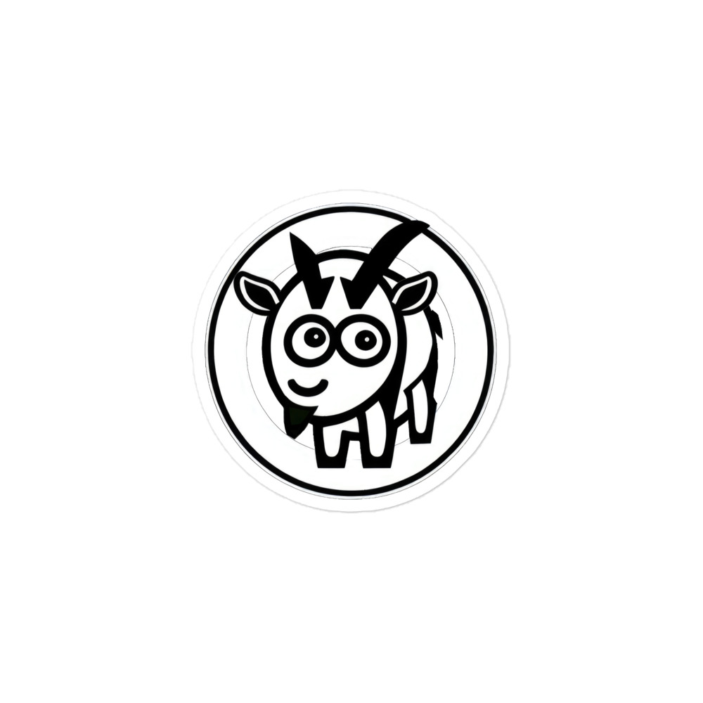Old Goat Badge Sticker